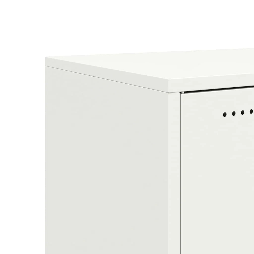 Credenza cassettiera cassettiera mobile contenitore organizer cucina soggiorno soggiorno 68,5 x 39 x 72 cm acciaio bianco 02_0030390
