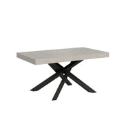 Tavolo allungabile 160/264x90 cm Volantis cashmere gambe antracite