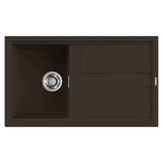 Lavello Elleci Incasso 1 vasca 86x51 Best 400 Granitek Espresso Marrone LGB40078