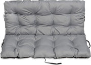 Banchi da giardino cuscini Cuscini per banchi da giardino e supporto Interno/Esterno - Set di giacche impermeabili (140x50x60 cm Grigio)