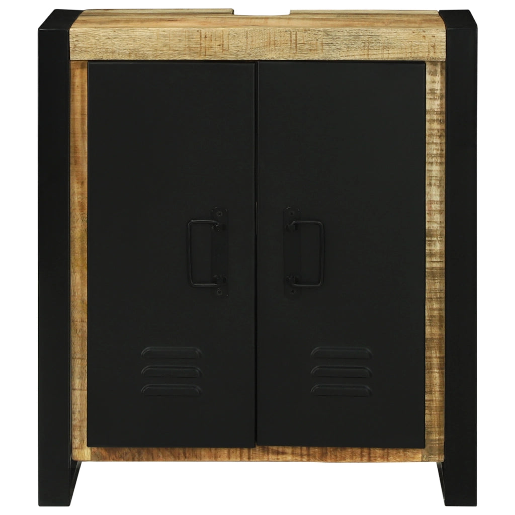Mobile lavabo 55x35x60 cm in legno massello di mango