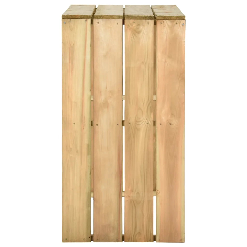 Set Bistrò da Giardino 5 pz in Legno di Pino Impregnato 3096634