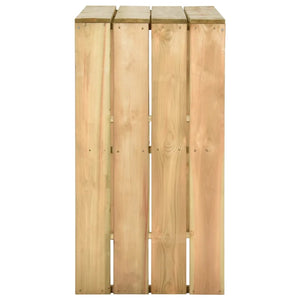 Set Bistrò da Giardino 5 pz in Legno di Pino Impregnato 3096634