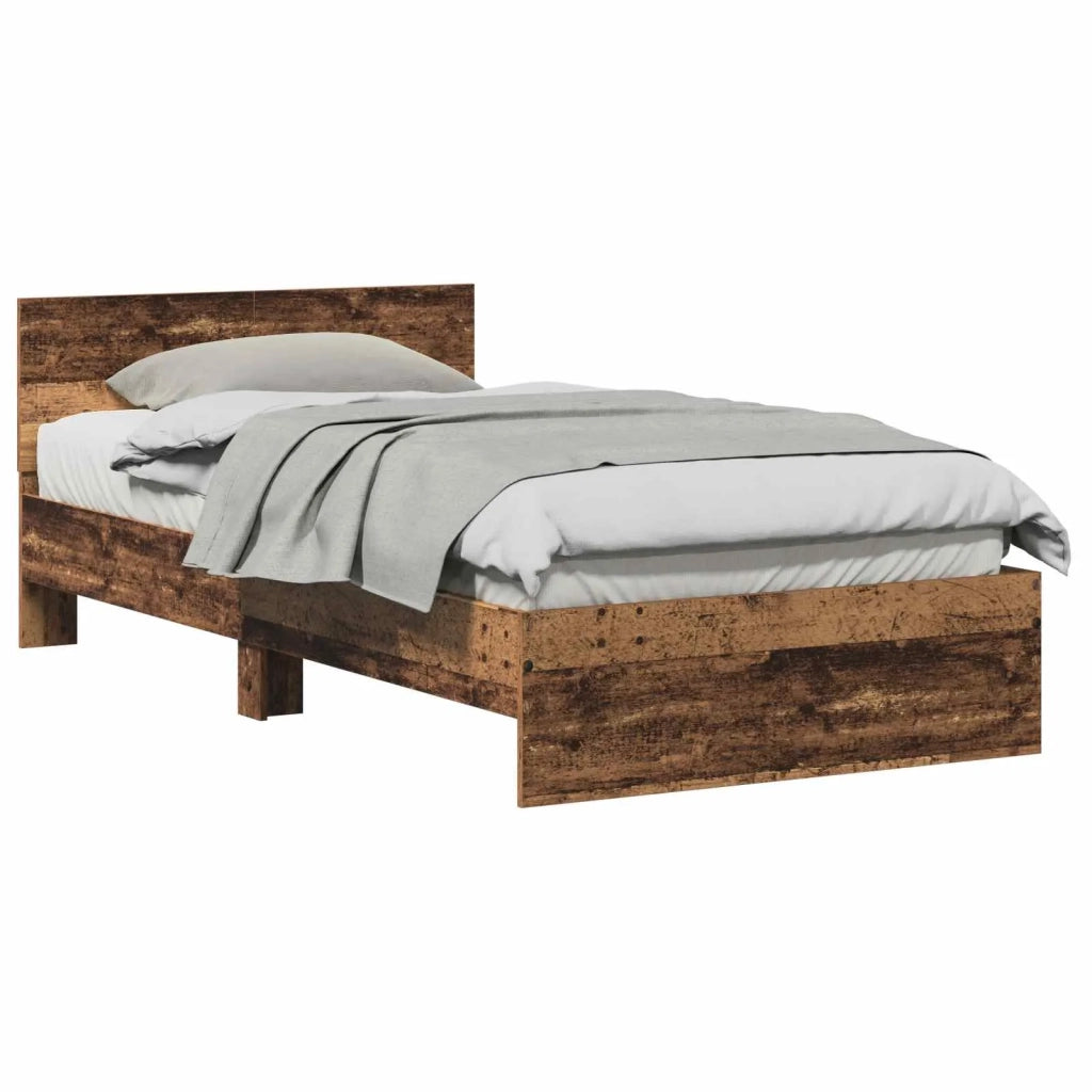 Struttura del letto-Giroletto Legno vecchio 203 x 104 x 70 cm