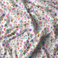 Copripiumino Matrimoniale con Federe Stampato in Puro Cotone Gaia