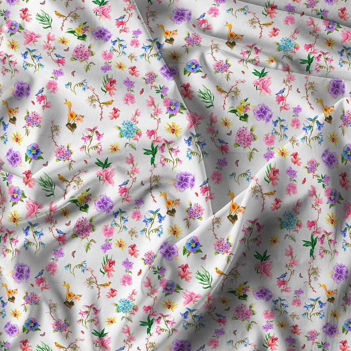 Copripiumino Matrimoniale con Federe Stampato in Puro Cotone Gaia