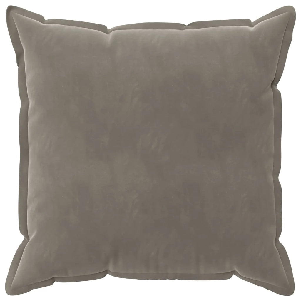 Federa 2 pcs HOUTEN Grigio Chiaro 55 x 55 cm Velluto 920357