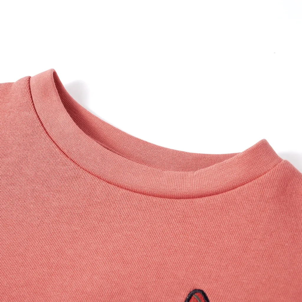 Felpa da Bambina Color Block Rosa 116 14386