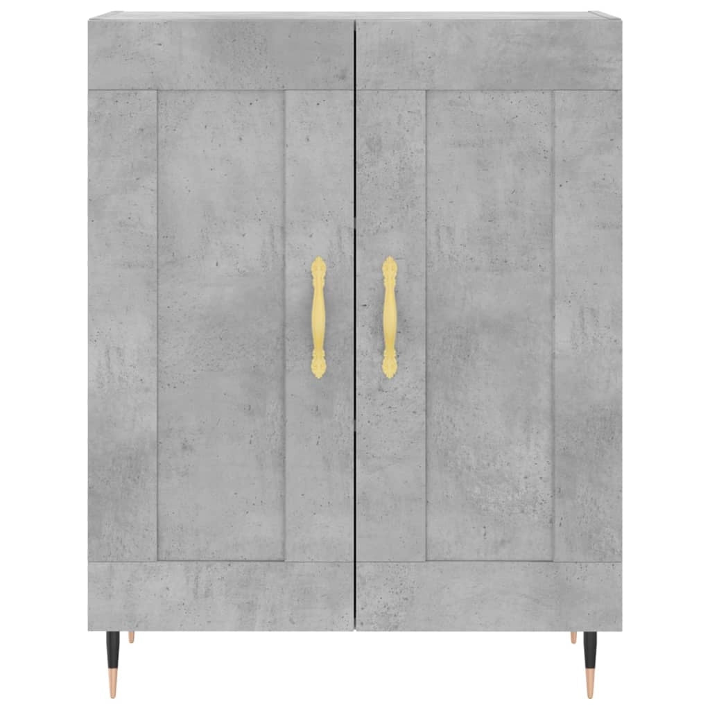 Buffet credenza cassettiera armadio mobile contenitore organizer cucina soggiorno salotto alto 69,5 x 34 x 180 cm legno ingegnerizzato grigio 02_0034504