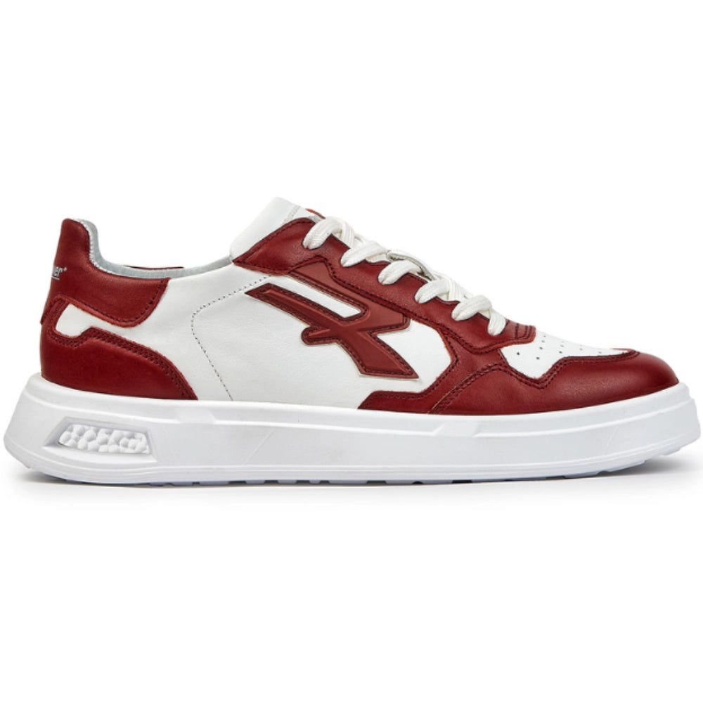 Sneakers bassa pelle scarlett bianco rosso senza puntale antinfortunistico *** taglia- 40, confezione 1