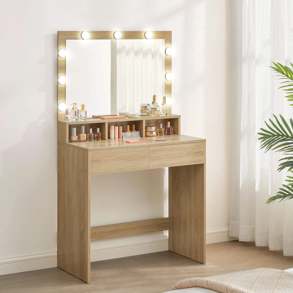 Toeletta Valora YOL - Rovere Sonoma con cassetto portaoggetti dalla camera da letto