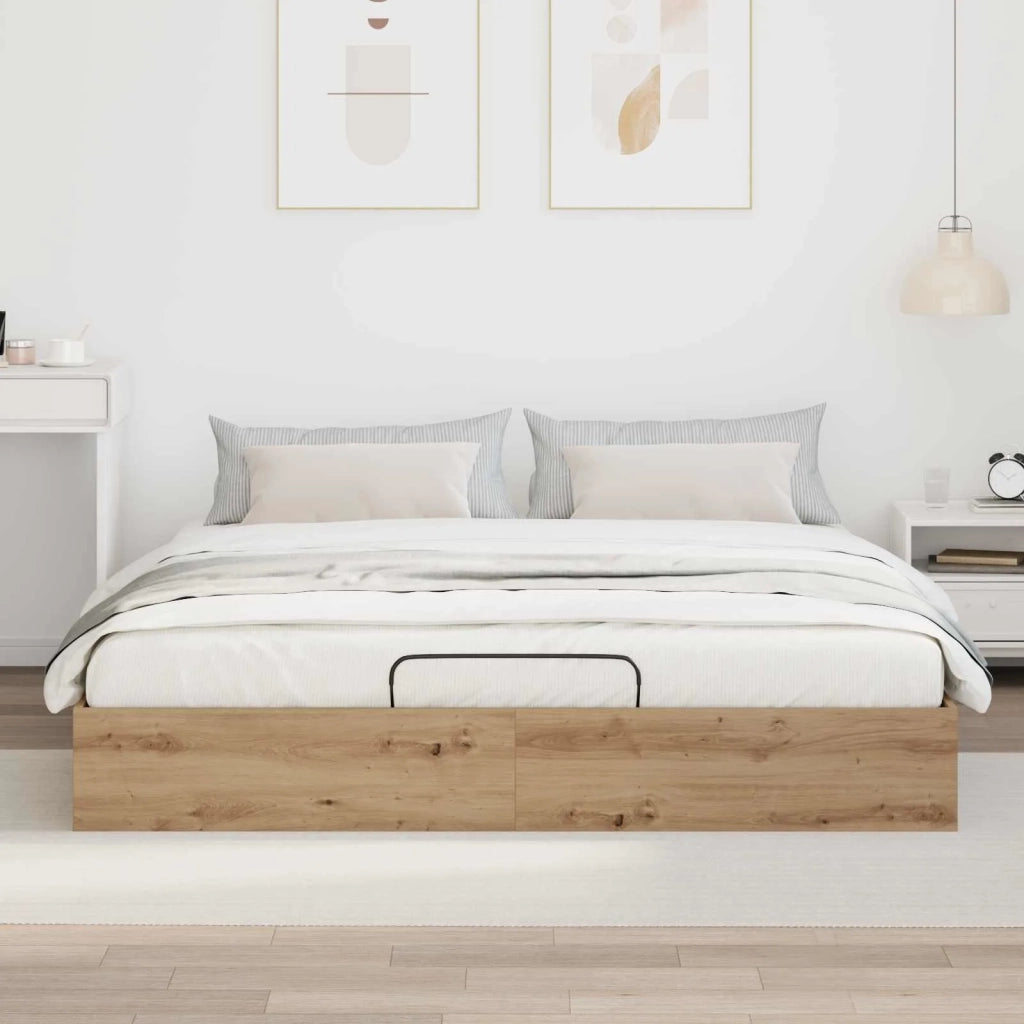 Letto ottomano Rovere Artigianale 203 x 160 x 25 cm 3409220