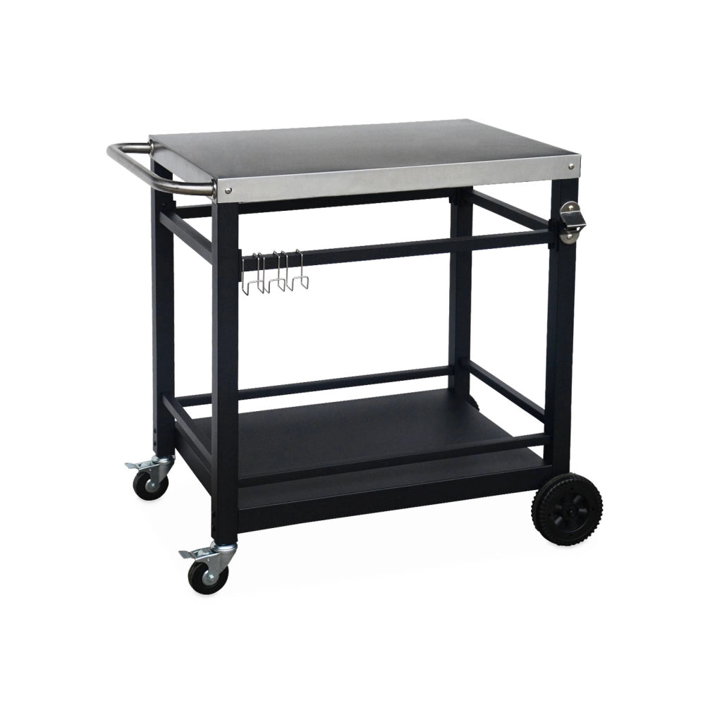 Carrello per barbecue, nero