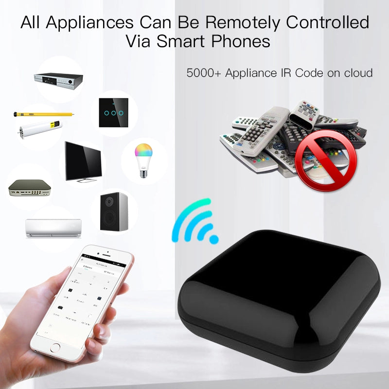 Telecomando Smart Controller Remote WIFI IR RF433 RF315 WIFI,IR,RF433,RF315 TUYA, Smart Life 5V IP20 68x68x27mm