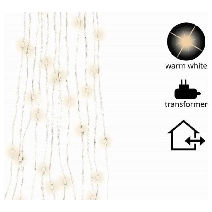 Kaemingk Micro Led Lights Bunch Outd Silver/Warm White