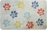 Tappeto Sottociotola Tovaglietta 30x46 cm Pvc Impermeabile Antisfilo Antiscivolo Cane Gatto Dis.A