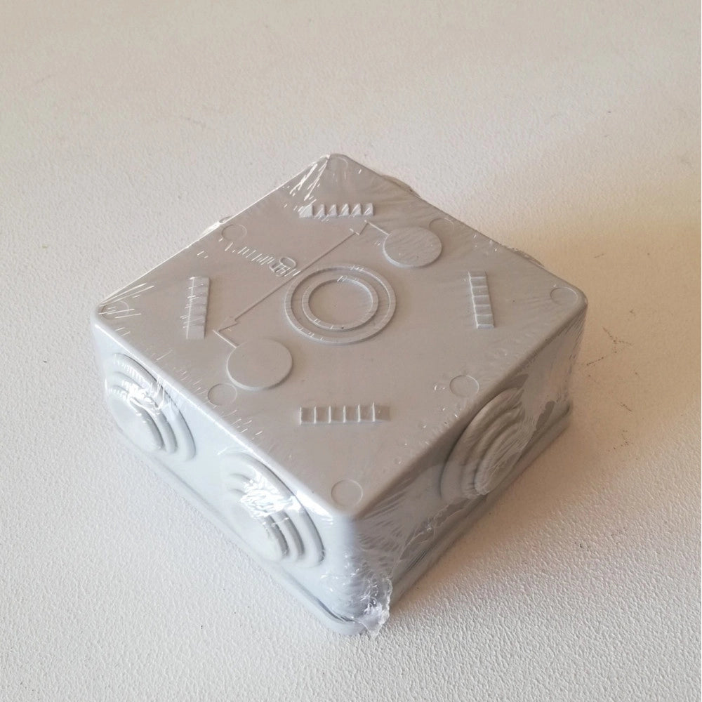 Cassetta derivazione l 80 x h 80 x p 40mm ip44 preforata quadrata