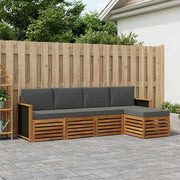 Set di divani da esterno 5 pz Naturale e Antracite 3384223