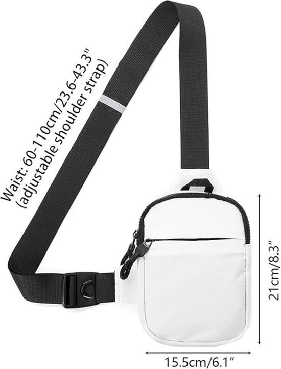 Sling borst-crossbodytas, tas con cinturino, waterdichte schoudertas, crossbody tas e borsa a spalla per uomini e donne, escursioni e attività all'aperto