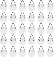 60 pacchi di chiodi ad aggancio fotocamera, chiodi ad aggancio per parete self-adesivi, chiodi ad aggancio fotocamera resistenti, carico massimo 5 kg, adatti per superfici lisce, montaggio semplice senza strumenti, forma rotonda, Bianco, 2.2*2.2cm.