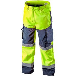 Topex 81-750-l pantaloni da lavo ro alta visibilità  in softshell