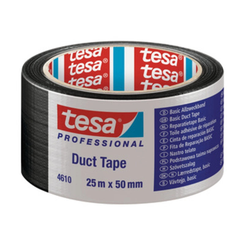 NASTRO AMERICANO TESA BASIC 50MMX25M NERO- TESA- 6,0 pz