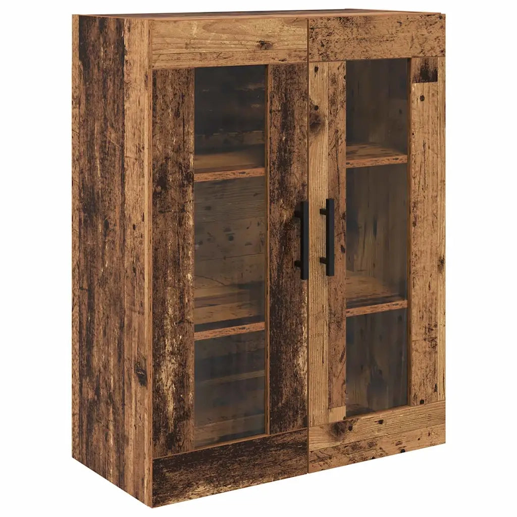 Credenza con cassetto 2 pz | Madia | Buffet da pranzo | Armadio da pranzo Legno vecchio Legno multistrato