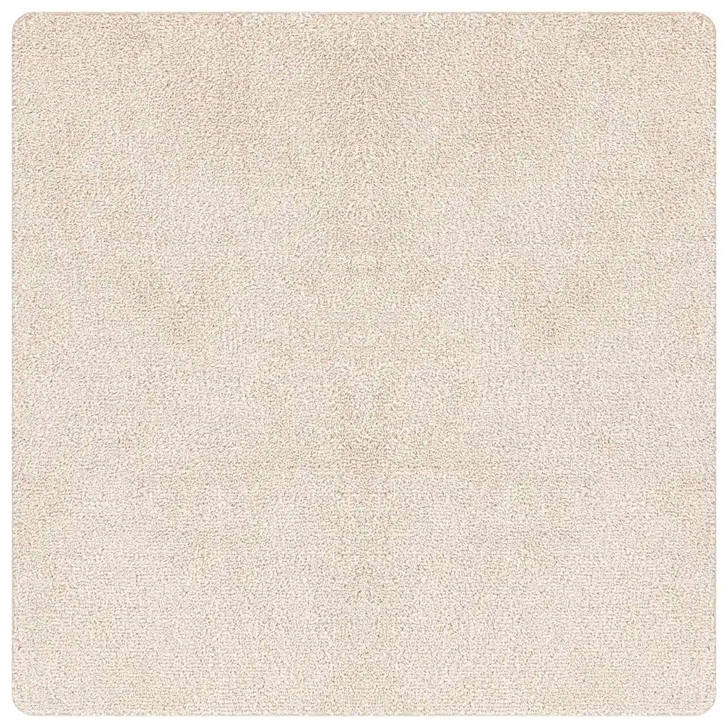 Tappeto Shaggy Antiscivolo Crema 120 x 120 cm PP 4019783