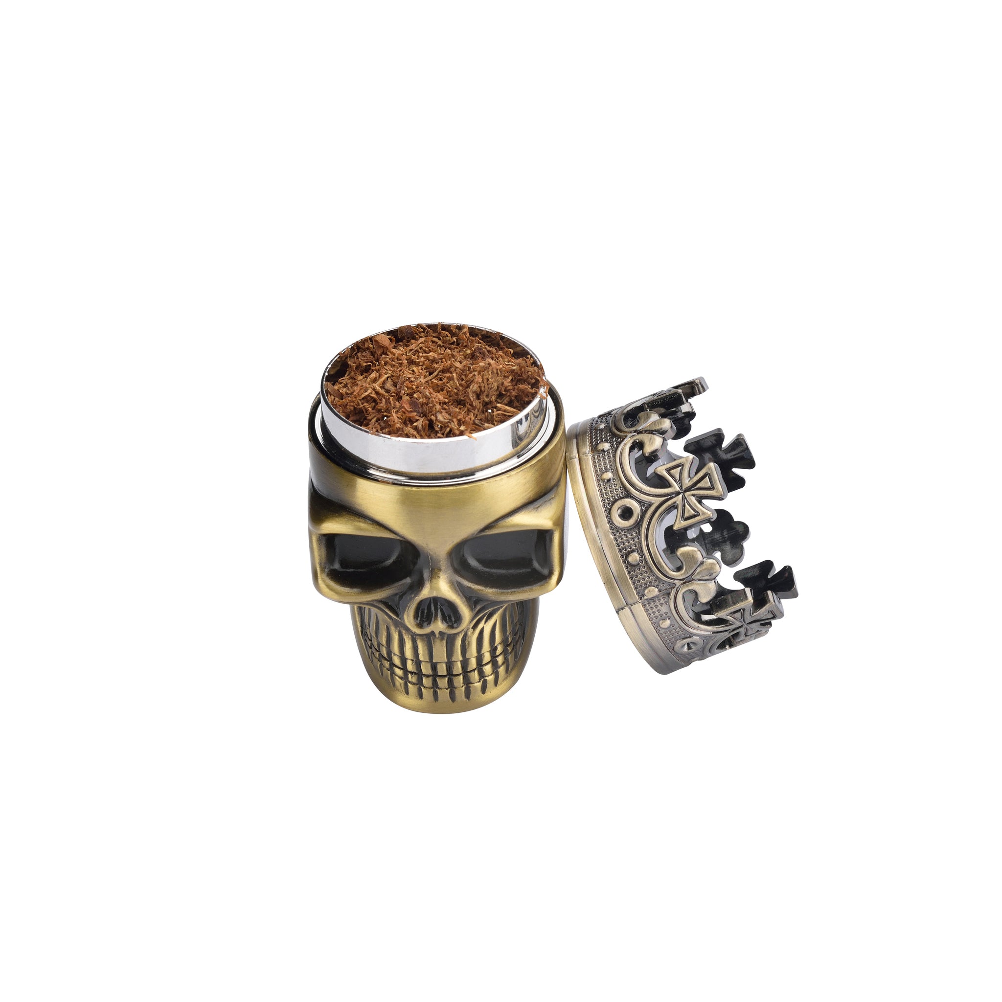 Grinder Tritino In Metallo A Forma Di Teschio 3 Strati 75mm - 40590348