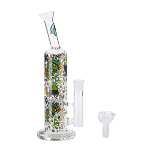 Bong Champ High In Vetro 33cm Con Design Divertente - Polyflame 40506032
