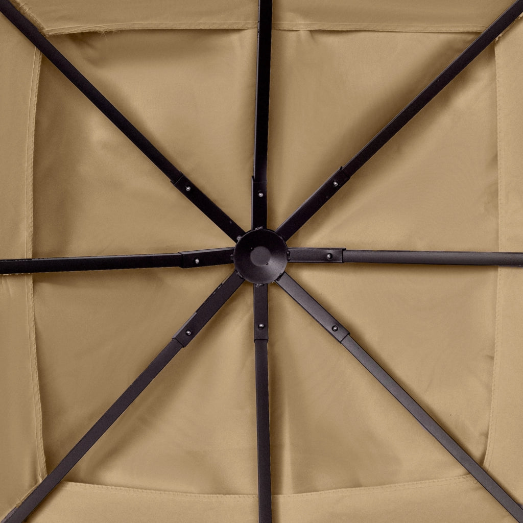 Telo di ricambio per gazebo 298 x 295 cm in poliestere beige