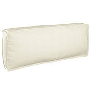 Cuscino pallet per schienale panna 120x40x12 cm tessuto Oxford