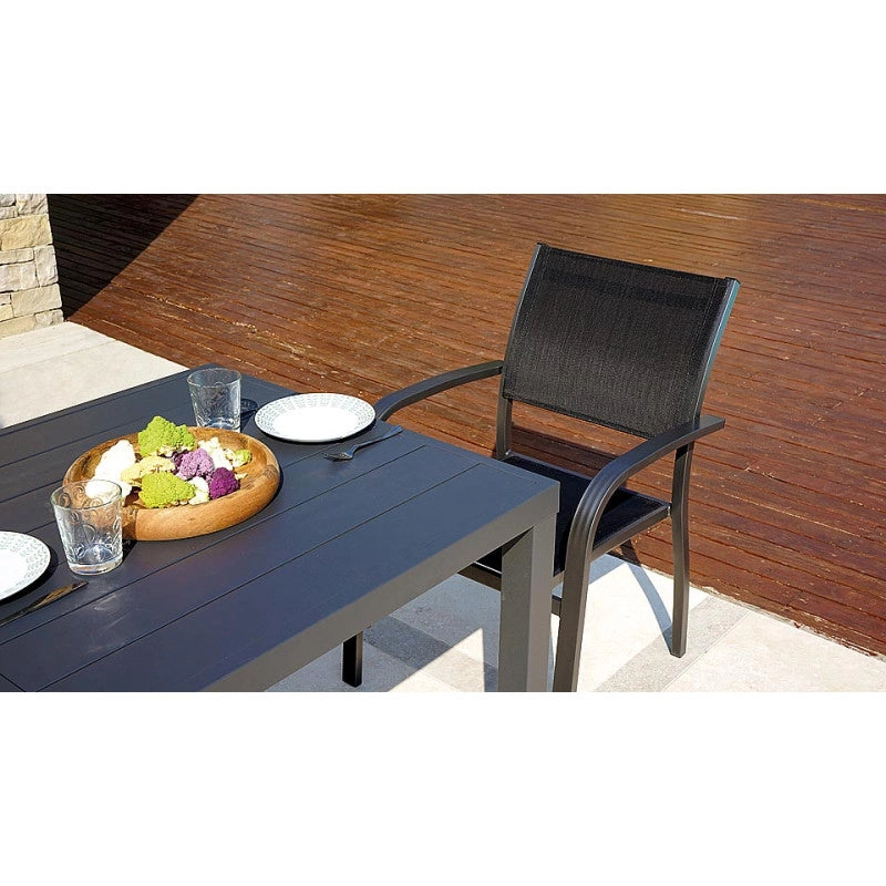 Tavolo San Vincenzo antracite 80x80 cm Moia