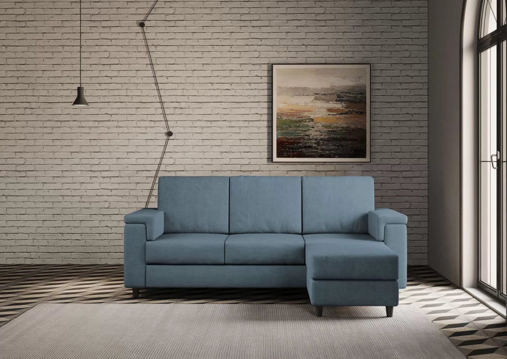 Divano marrak 3 posti (tre sedute da 60cm) + pouf misure esterne l.208 p.155 | avio - Mobili 2G