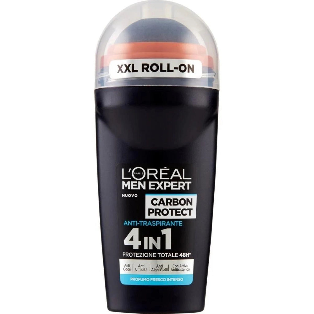 L'OREAL MEN EXPERT SET 6 DEODORANTI ROLL-ON CARBON PROTECT 50 ML
