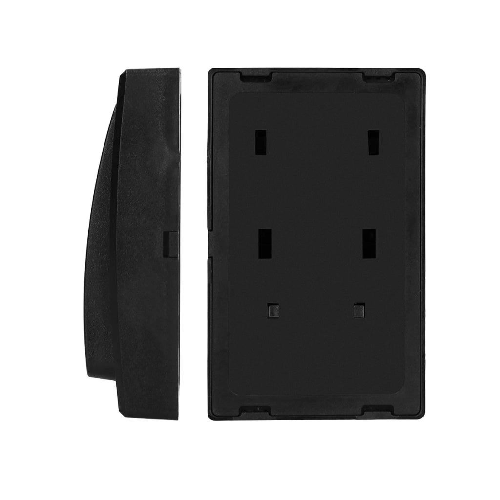 Campanello Senza Fili Cinetico Impermeabile IP44 Portata Fino a 200 metri Nero Alecto