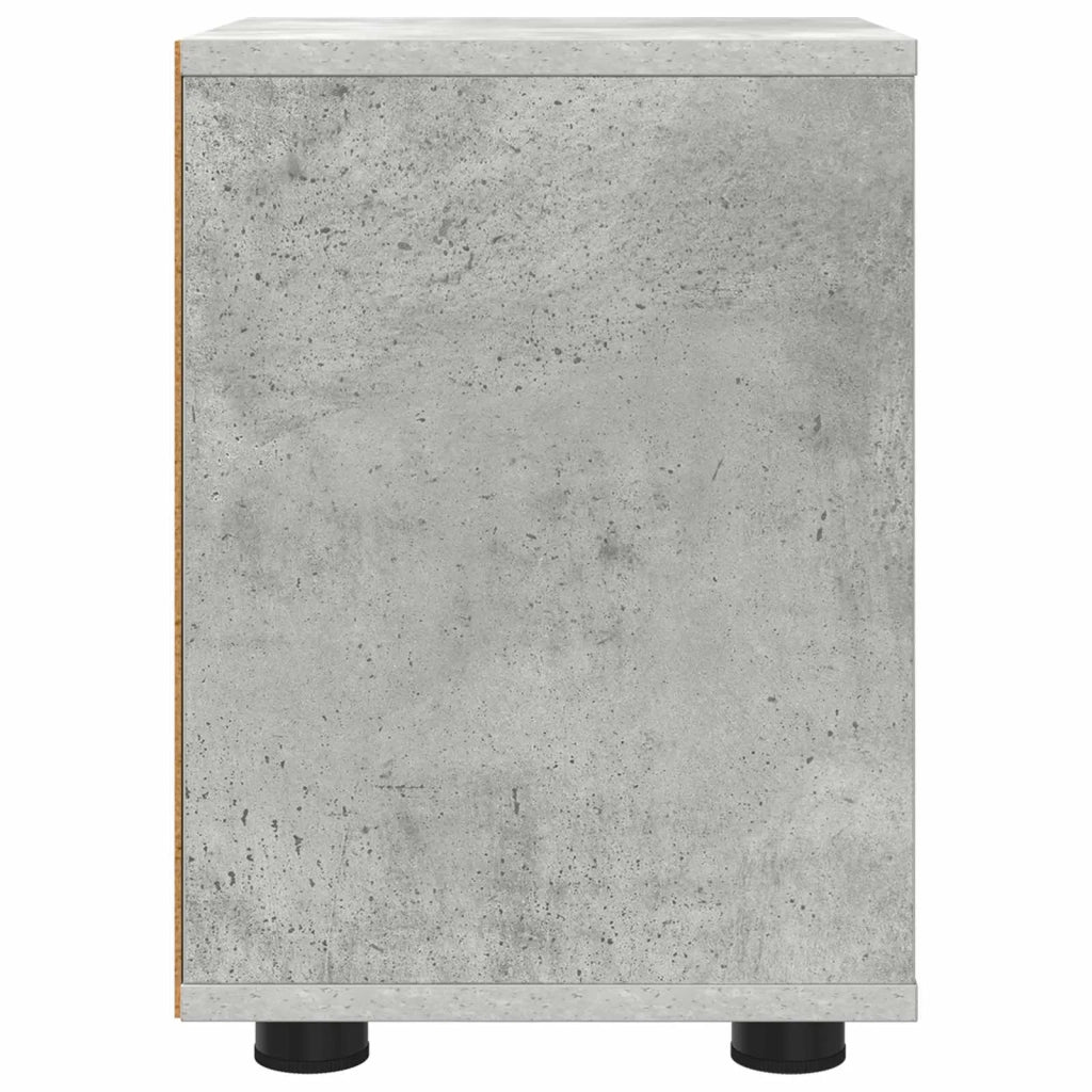 Comodini con cassetto 2 pcs Grigio cemento 30,5 x 30 x 43 cm 888804