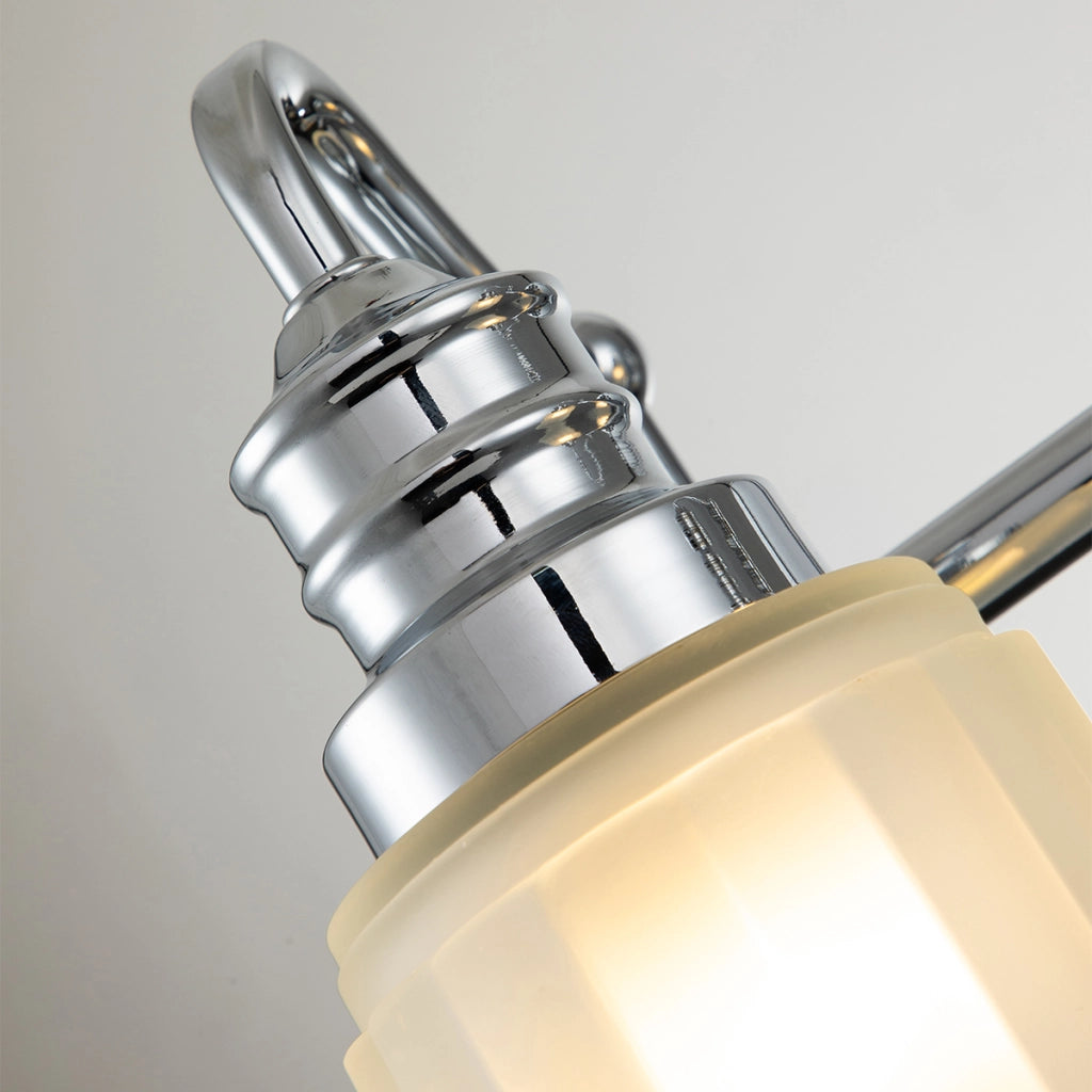 Applique bagno cromata Swell IP44 2 luci G9 LED Quoizel