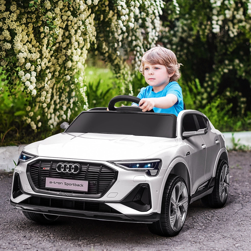 Automobile Elettrica per Bambini Audi e-tron Sportback ¨C zephmum ¨C Bianco