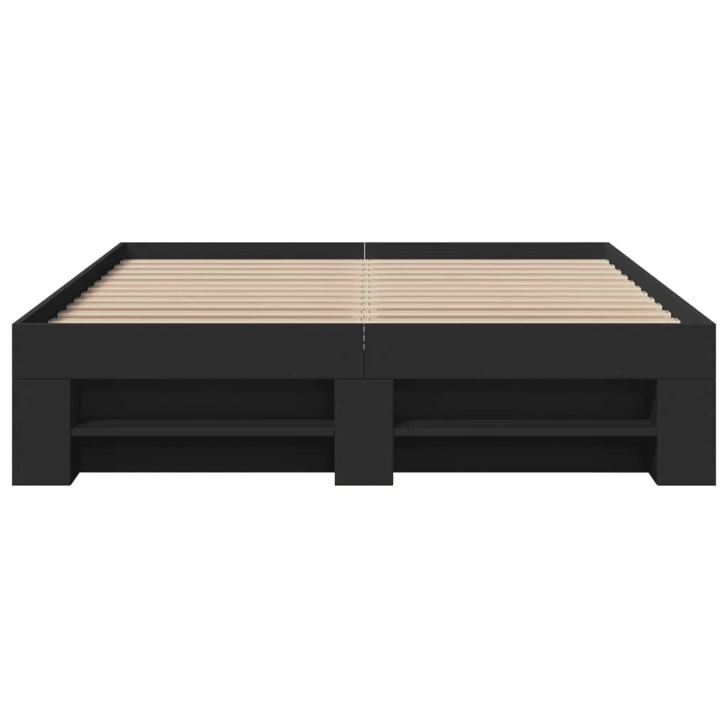 vidaXL Giroletto Nero 120x190 cm in Legno Multistrato