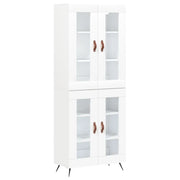 Credenza | Madia | Buffet da pranzo | Armadio da pranzo Bianca 69,5x34x180 cm in Legno Multistrato