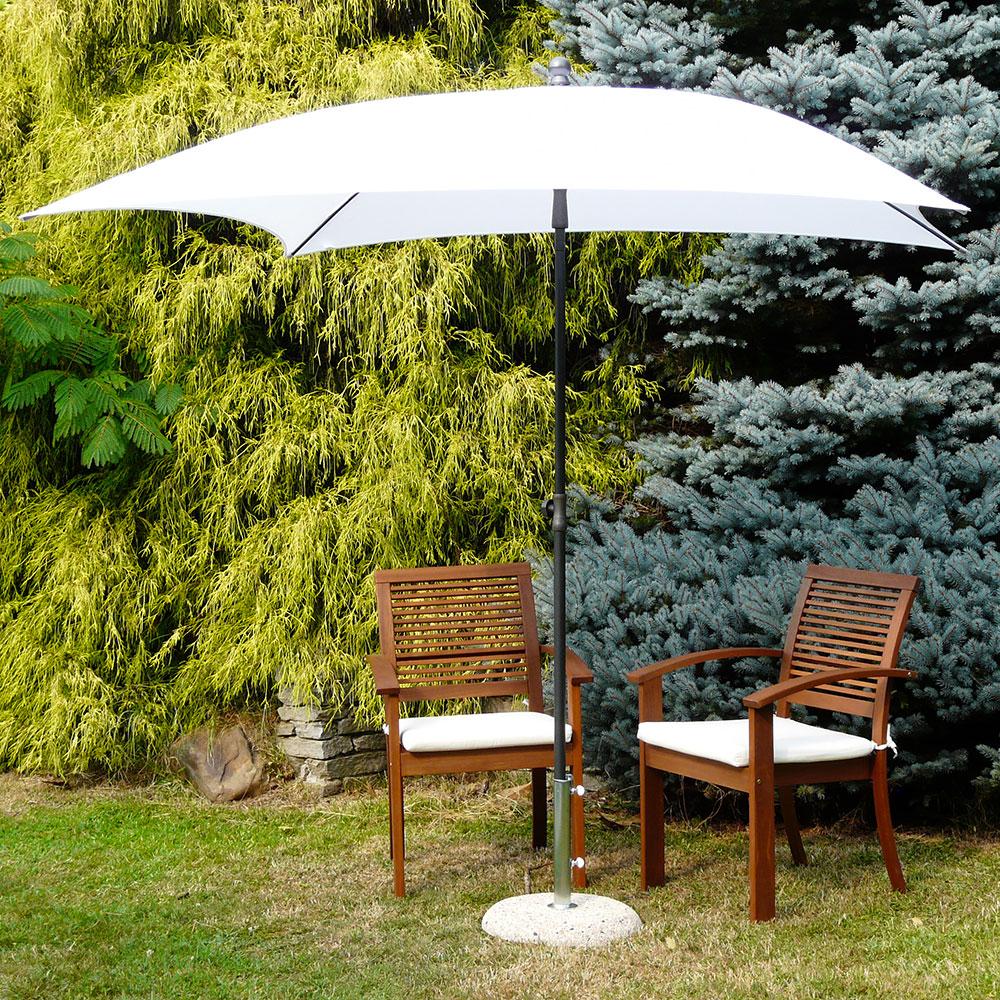 Ombrellone da Giardino 200x200 cm Palo Ø27 mm in Acciaio Maffei Kronos Bianco
