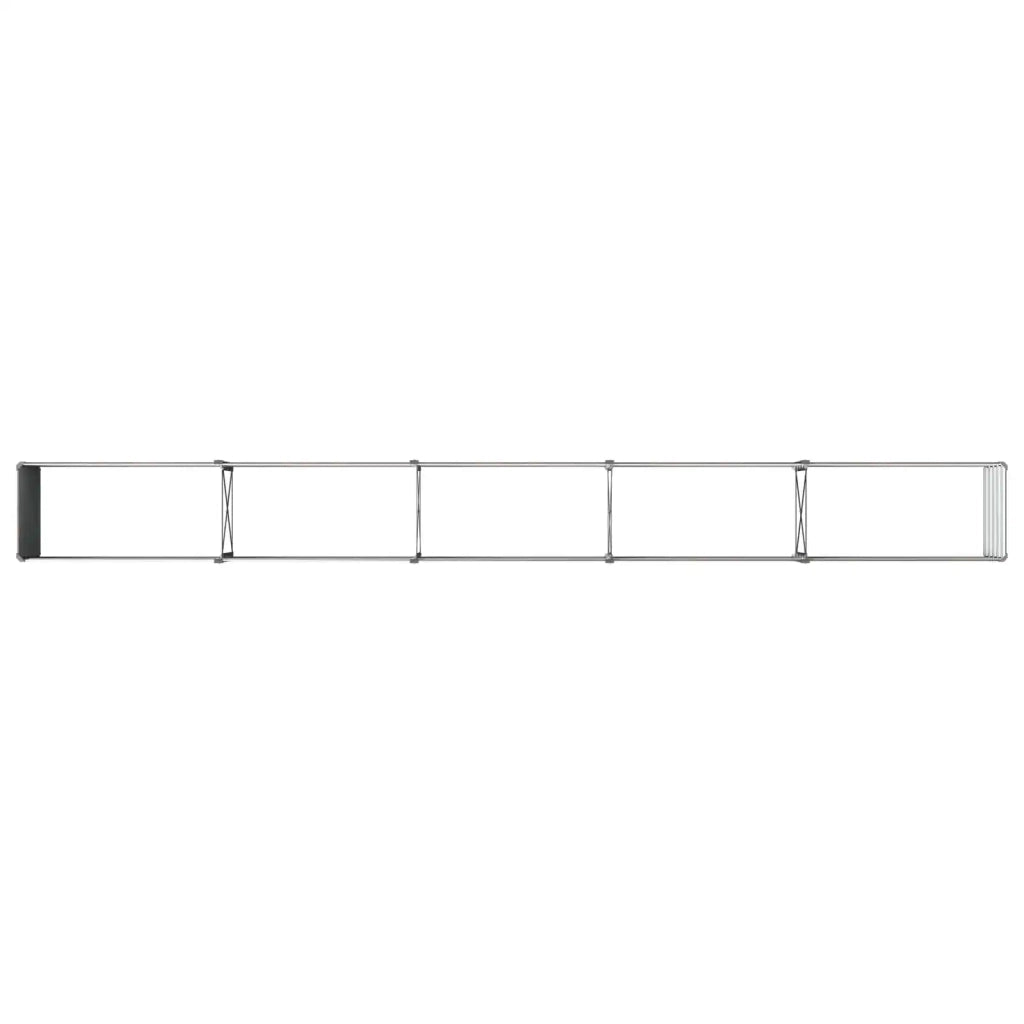 Letto rialzato da giardino Nero 400 x 40 x 55 cm 8006275