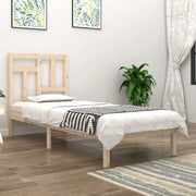 Letto senza Materasso-Struttura Letto 90x190 cm in Legno Massello di Pino 926425