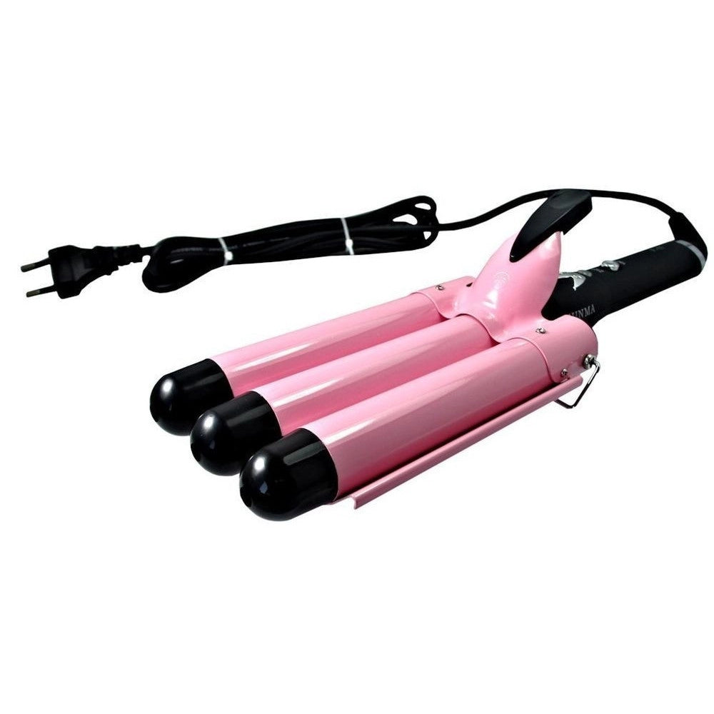 Trade Shop - Piastra Per Capelli Ondulati A Tubo F11 80 Watt Arricciacapelli Onde Triferro -