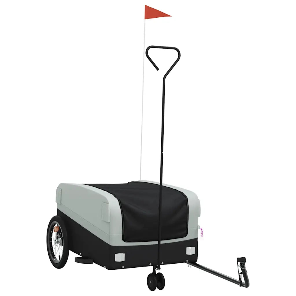 Rimorchio da Bici Nero e Grigio 45 kg in Ferro CFW8484694