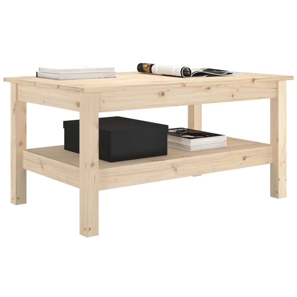 Tavolino da Salotto 80x50x40 cm Legno Massello di Pino 814284