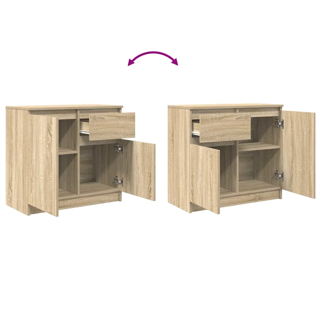 Credenza con Cassetto Rovere Sonoma 71x35x65 cm in Truciolato 861600