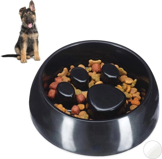 Bacino per Cibo per Cani e Gatti - Cibo da Mangiare Lento, Resistente al Lavastoviglie, Adatto per Cani di Taglia Media e Grande