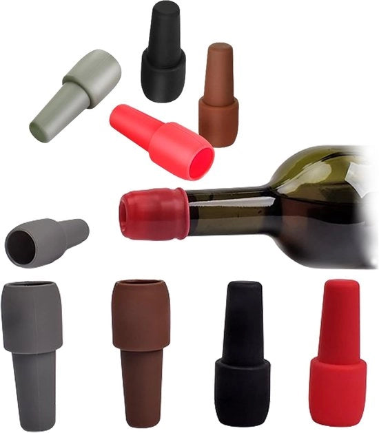 Stopperelli di Champagne Riciclabili – Doppia Sigillatura (12 pezzi) – Accessori per Vino per la Casa